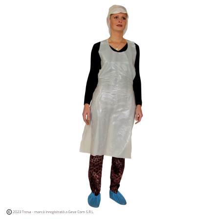 Sorturi - POLYETHYLENE APRON, Șorț din polietilenă, 22 microni [Pungă de 100 unități]