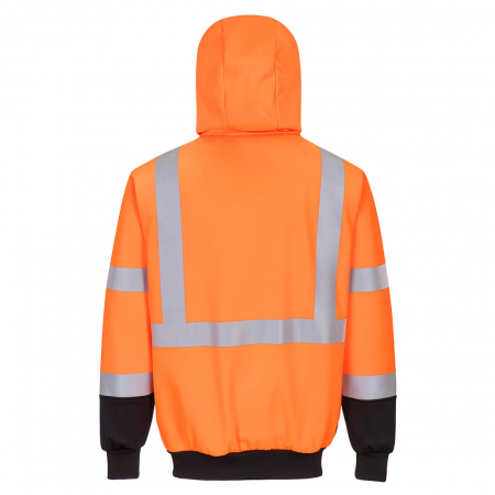 PORTWEST B315, Hanorac HI-VIS bicolor cu glugă, din poliester și bumbac, 300 g/mp [1]