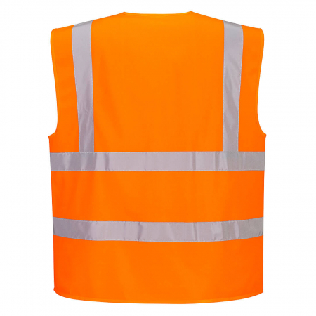 PORTWEST C375, Vestă reflectorizantă Hi-Vis cu bretele, din poliester tricotat 124 g/mp [1]