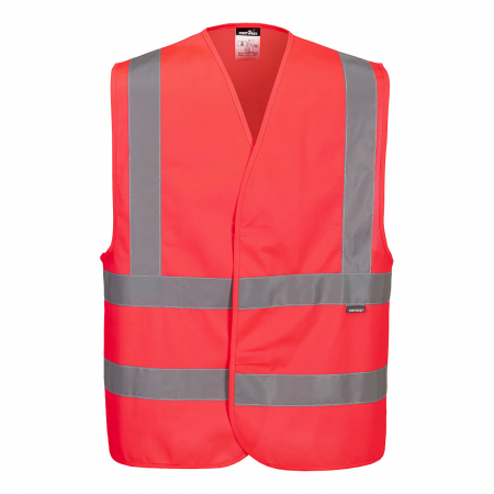 PORTWEST C470, Vestă Hi-Vis Two Band & Brace, 100% poliester tricotat, certificare EN ISO 20471 Clasa 2 [5]