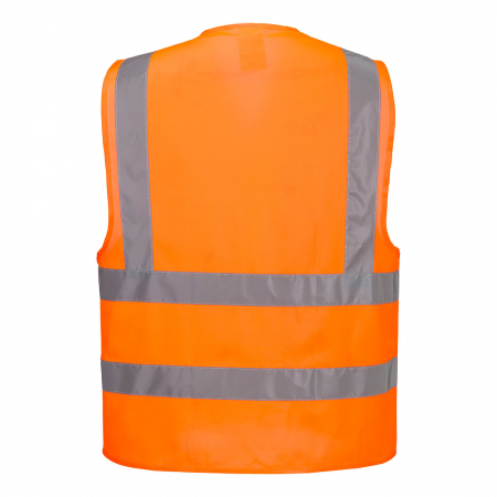 PORTWEST C470, Vestă Hi-Vis Two Band & Brace, 100% poliester tricotat, certificare EN ISO 20471 Clasa 2 [1]