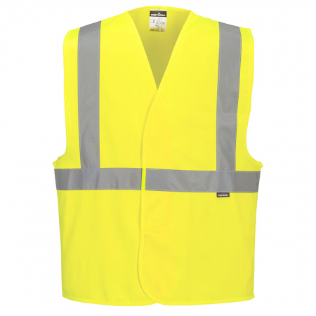 PORTWEST C472, Vestă cu bretele și bandă Hi-Vis, 100% poliester, tricotaj 124g, certificare EN ISO 20471 Clasa 2 [2]