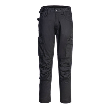 Pantaloni standard - PORTWEST CD881 WX2, Pantaloni Eco Stretch Trade din poliester reciclat și bumbac, 245 g/mp