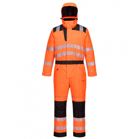 Combinezoane reflectorizante (HI-VIS) - PORTWEST PW352, Combinezon de iarnă Hi-Vis PW3, din poliester 300D, 190 g/mp, căptușeală Insulatex 200 g/mp