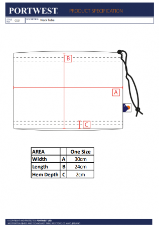 PORTWEST CS21, Guler din fleece anti-scămoșare, 280 g/mp [1]