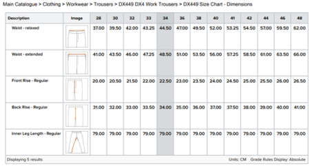 PORTWEST DX4 - 449, Pantaloni de lucru din poliester și elastan, 270 g/mp [2]