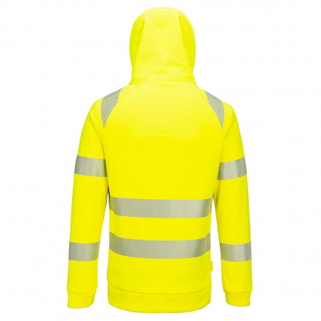 PORTWEST DX482, Hanorac HI-VIS cu glugă, fermoar 1/4, din poliester 330 g/mp [4]
