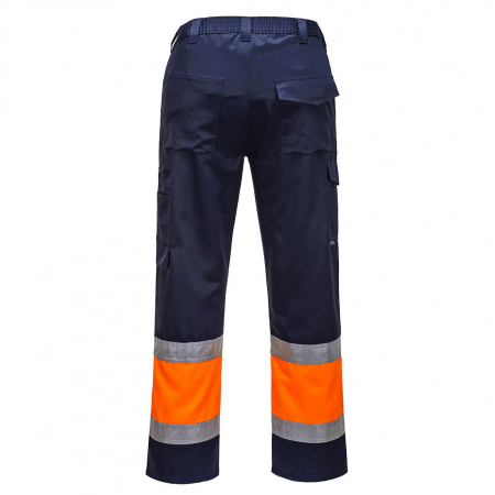 PORTWEST E049, Pantaloni de service HI-VIS Contrast din polibumbac, 245 g/mp [1]