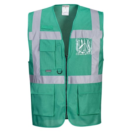 Veste reflectorizante (HI-VIS) - PORTWEST IONA EXECUTIVE, Vestă reflectorizantă din poliester, 124 g/mp