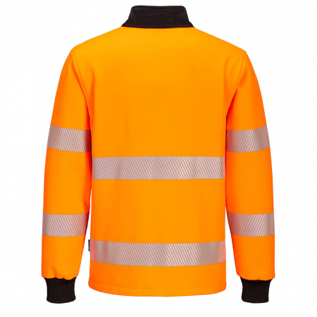 PORTWEST PW326, Hanorac Hi-Vis PW3 1/4 Zip, din poliester și bumbac, 300 g/mp [1]