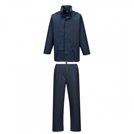 PORTWEST L450, Costum de ploaie (2 piese) Sealtex Esential, cu glugă și tiv ajustabil, din PVC/PU 330 g/mp, EN 343 [1]