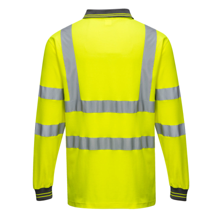 PORTWEST S271, Tricou polo Cotton Comfort cu mâneci lungi, din bumbac și poliester, 175 g/mp [4]