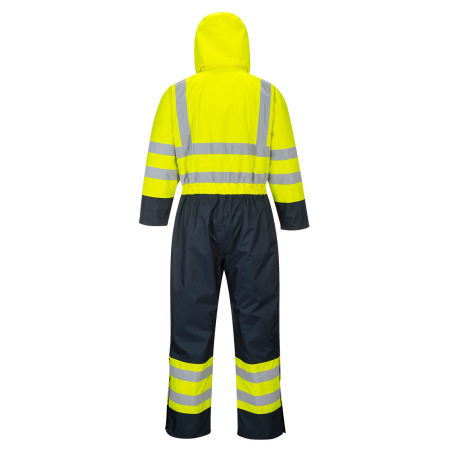 PORTWEST S485, Combinezon HiVis Contrast căptușit, din poliester 300D Oxford cu finisaj Texpel Splash Eco, 190 g/mp [4]