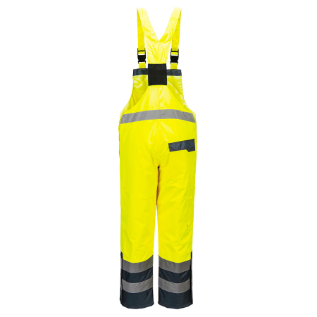 PORTWEST S489, Pantaloni cu pieptar HI-VIS, din poliester 300D, 190 g/mp, căptușeală termică 170 g/mp [3]