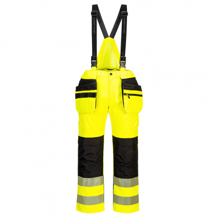 PORTWEST PW356, Salopetă de ploaie Hi-Vis PW3, din poliester 300D, 190 g/mp, căptușeală tip plasă 60 g/mp [3]