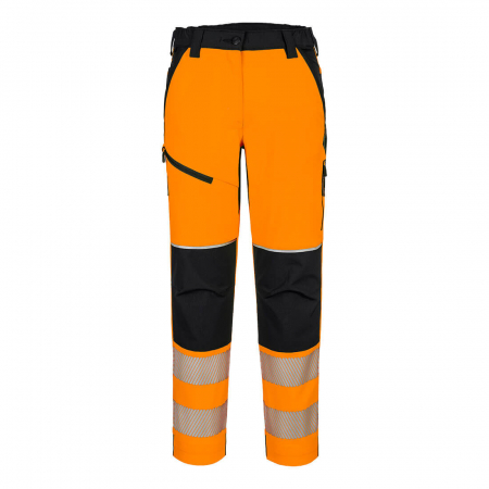 Pantaloni si salopete reflectorizante (HI-VIS) - PORTWEST T141, Pantaloni stretch Hi-Vis pentru femei, din poliester și elastan, 300 g/mp
