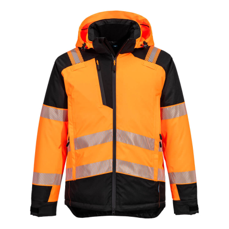 Jachete reflectorizante (HI-VIS) - PORTWEST T160, Jachetă de iarnă HI-VIS PW3 din poliester, 170 g/mp, căptușeală 80 g/mp, umplutură Insulatex 160 g/mp