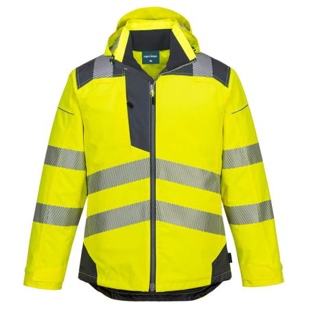 PORTWEST T400, Jachetă de iarnă HI-VIS, cu glugă detașabilă, din poliester 300D, 190 g/mp, căptușeală termică 230 g/mp [2]