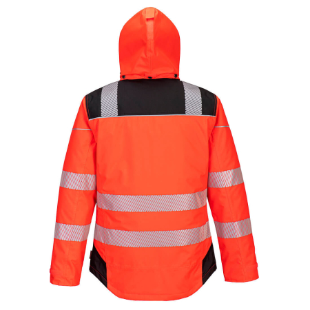 PORTWEST T400, Jachetă de iarnă HI-VIS, cu glugă detașabilă, din poliester 300D, 190 g/mp, căptușeală termică 230 g/mp [5]