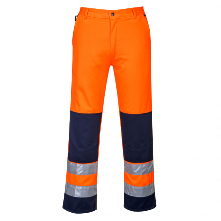 Pantaloni si salopete reflectorizante (HI-VIS) - PORTWEST TX71, Pantaloni în talie HiVis Seville, din polibumbac, 245 g/mp