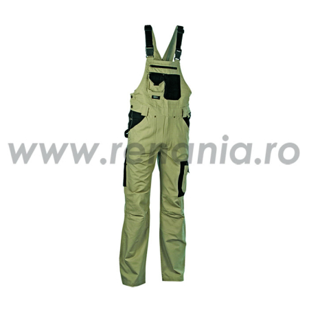 PRAGUE, Pantaloni de lucru cu pieptar din canvas, 100% bumbac, 250 g/mp [2]