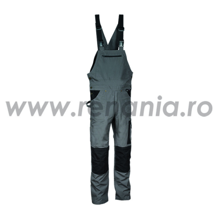 Pantaloni - PRAGUE, Pantaloni de lucru cu pieptar din canvas, 100% bumbac, 250 g/mp