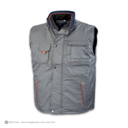 Veste - PRESTON, Vestă termoizolată din poliester și membrana PVC, căptușeală termică 280 g/mp