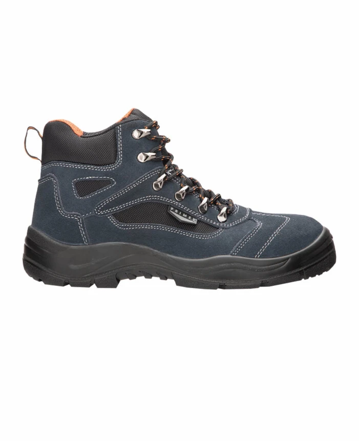 Bocanci de protecție S1P - PRIME HIGHTREK S1P SRA, Bocanci de protecție din piele velur de bovină, bombeu metalic, lamelă antiperforație