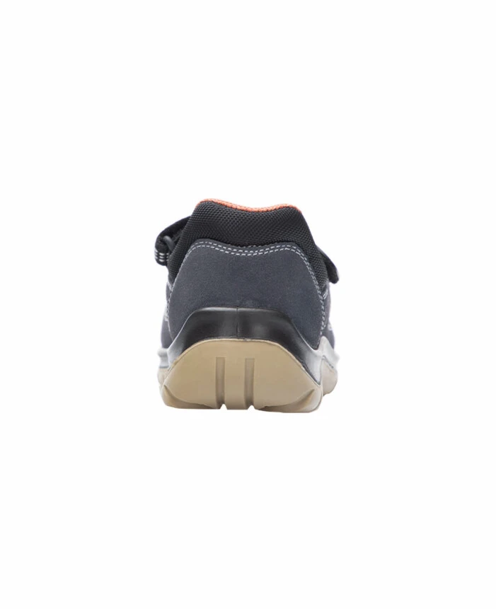 PRIME SANTREK S1 SRA, Sandale de protecție din piele de bovină velur perforată cu bombeu metalic [2]