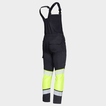 PRIMO LIGHT STRETCH, Pantaloni de lucru reflectorizanți cu pieptar, din tercot elastic, 210 g/mp [5]