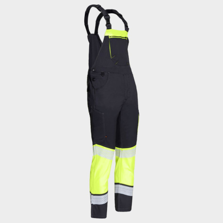 PRIMO LIGHT STRETCH, Pantaloni de lucru reflectorizanți cu pieptar, din tercot elastic, 210 g/mp [2]