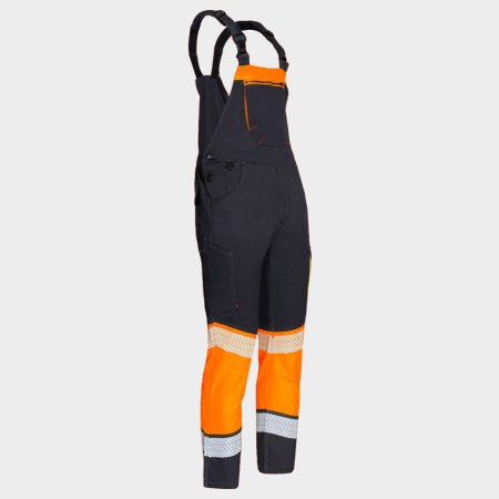 PRIMO LIGHT STRETCH, Pantaloni de lucru reflectorizanți cu pieptar, din tercot elastic, 210 g/mp [3]