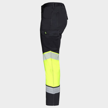 PRIMO LIGHT STRETCH, Pantaloni de lucru reflectorizanți  în talie, din tercot elastic, 210 g/mp [4]