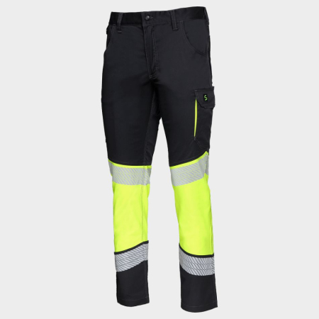 PRIMO LIGHT STRETCH, Pantaloni de lucru reflectorizanți  în talie, din tercot elastic, 210 g/mp [3]