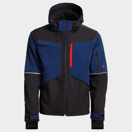 Jachete Termoizolante - PRISMA SOFTSHELL 2.0, Jachetă softshell cu glugă detașabilă din 94% poliester și 6% spandex cu membrană TPU și polar, 300 g/mp