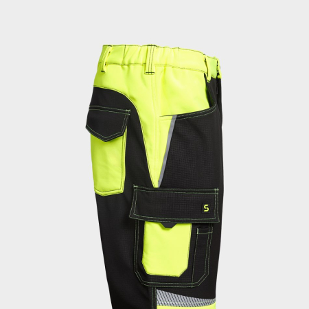 PRISMA 2.0 HV, Pantaloni reflectorizanți tip softshell din poliester cu spandex, 300 g/mp [6]