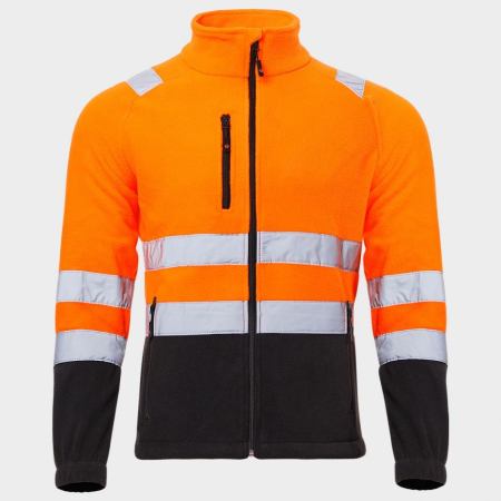 Jachete reflectorizante (HI-VIS) - PRISMA HV FLEECE, Jachetă HI-VIS din poliester 100%, 280 g/mp