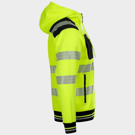 PRISMA HV SWEATSHIRT 2.0, Jachetă HI-VIS cu glugă, din poliester 75% și bumbac 25%, căptușeală polar, 280 g/mp [5]