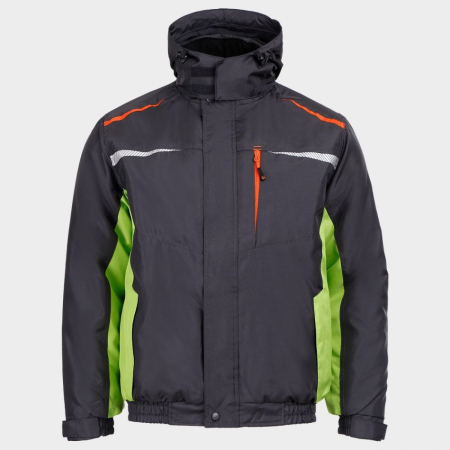 PRISMA WINTER, Jachetă de iarnă cu glugă în guler din poliester 100%, țesătură Oxford/PU, 160g/mp [2]