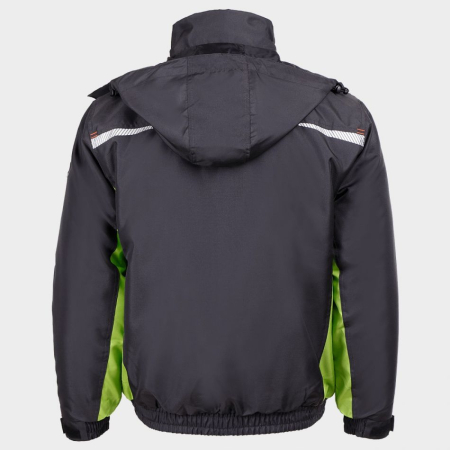 PRISMA WINTER, Jachetă de iarnă cu glugă în guler din poliester 100%, țesătură Oxford/PU, 160g/mp [3]