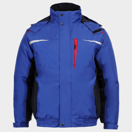 PRISMA WINTER, Jachetă de iarnă cu glugă în guler din poliester 100%, țesătură Oxford/PU, 160g/mp [2]