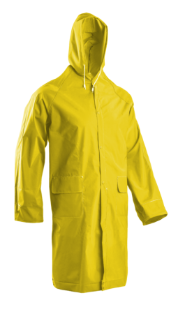 PVC COAT, Haină de protecție din bumbac-poliester, acoperire dublă cu PVC, cusături termo-sudate, 415 g/mp [1]