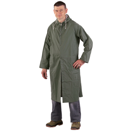 PVC COAT, Haină de protecție din bumbac-poliester, acoperire dublă cu PVC, cusături termo-sudate, 415 g/mp [3]