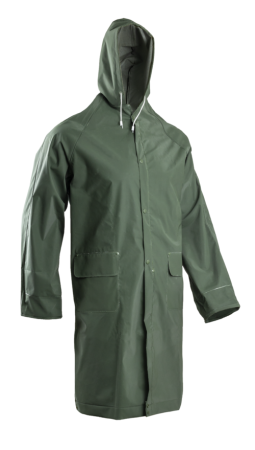 PVC COAT, Haină de protecție din bumbac-poliester, acoperire dublă cu PVC, cusături termo-sudate, 415 g/mp [5]