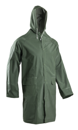 PVC PARKA, Jachetă impermeabilă din bumbac-poliester, dublu imersat cu PVC, cusături termo-sudate, 415 g/mp [0]