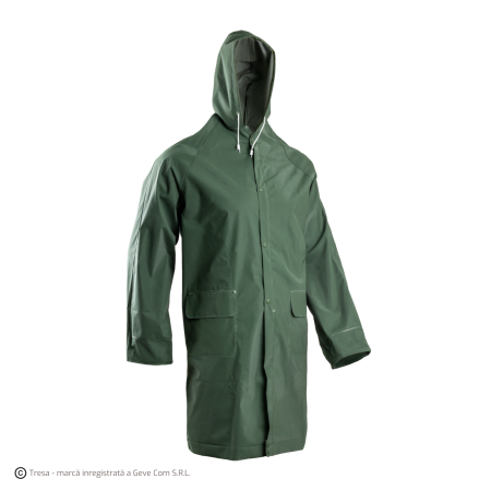 IMBRACAMINTE - Pvc Parka Jacheta Impermeabila Din Bumbac Poliester Dublu Imersat Cu Pvc Cusaturi Termo Sudate 415 G Mp Verde