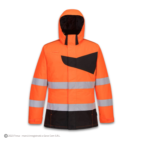 Îmbrăcăminte REFLECTORIZANTĂ (HI-VIS) - PW261, Jachetă HI-VIS de iarnă, din poliester Fibră Oxford 300D 190 g/mp, căptușeală termică 190 g/mp