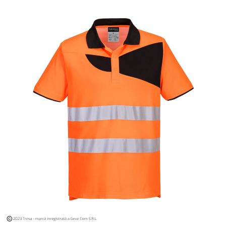PW212, Tricou HI-VIS polo, din țesătură tercot premium, 144 g/mp [2]