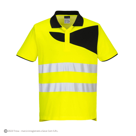 Îmbrăcăminte REFLECTORIZANTĂ (HI-VIS) - PW212, Tricou HI-VIS polo, din țesătură tercot premium, 144 g/mp