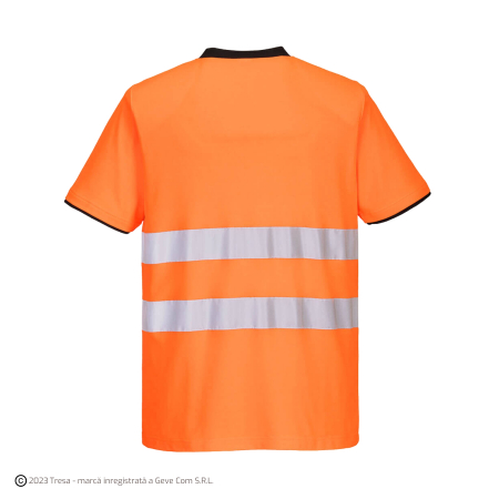 PW213, Tricou HI-VIS din țesătură tercot premium, 144 g/mp [3]